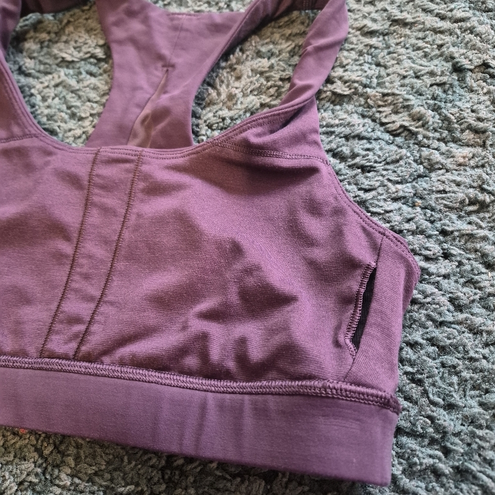 Lululemon Burgubdy Purple Sports Bra 4 - Picture 8 of 9